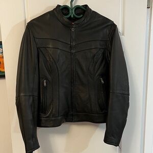Women's Leather Motorcycle Jacket